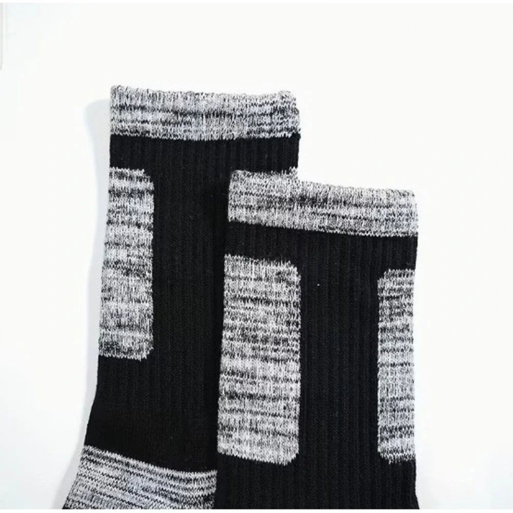 Calcetines Deportivos Tipo Crew Alta Calidad Talla Única Color Gris Multicolor 5